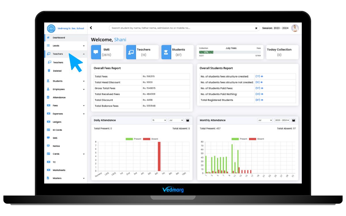 How To Add Teachers in Vedmarg School ERP - Teacher Management System