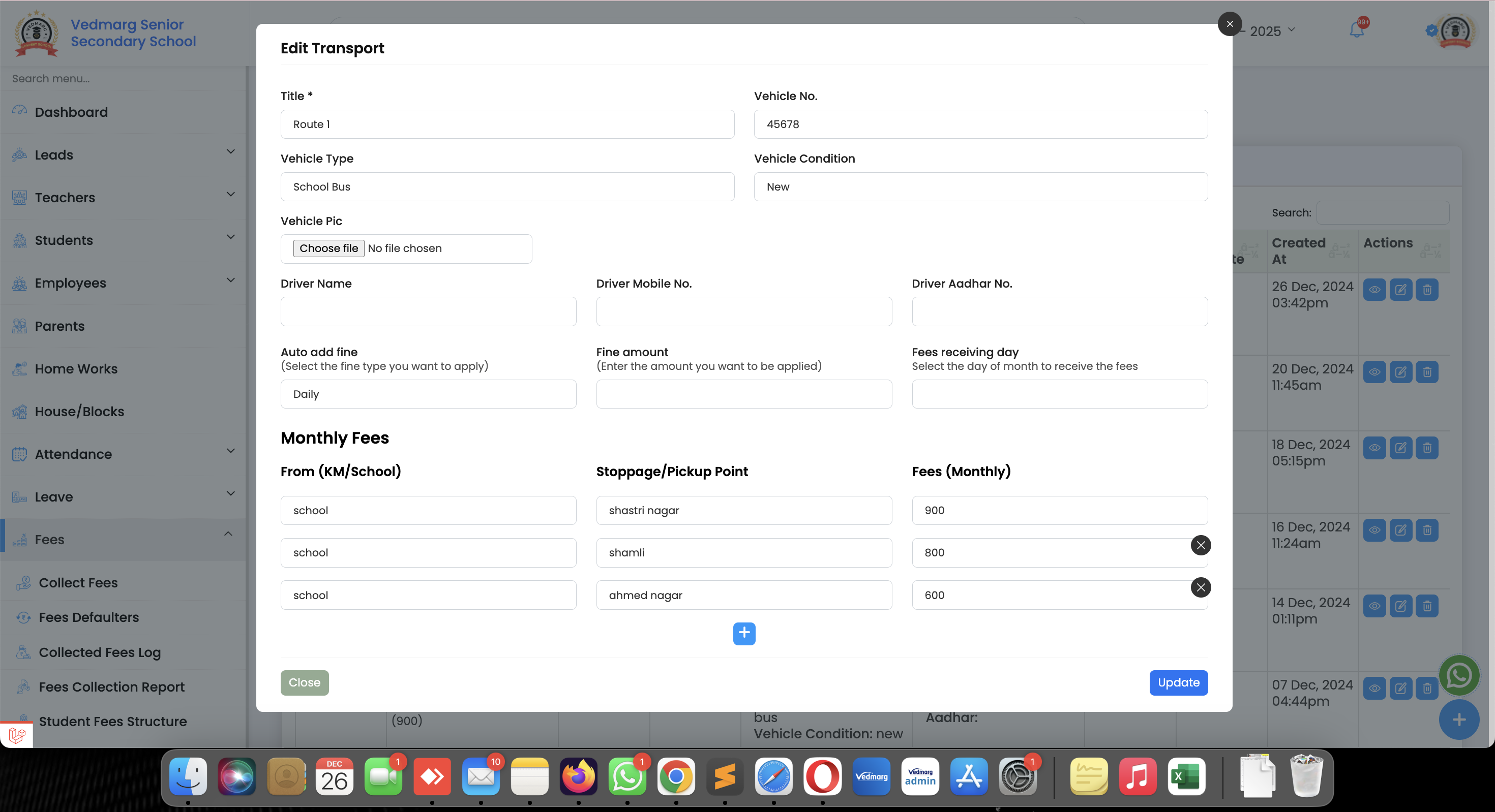 image 10 - How to Setup Transport Fee in Transport Management System