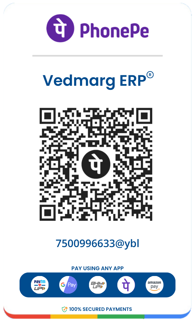 Vedmarg ERP QR Code - PhonePe QR