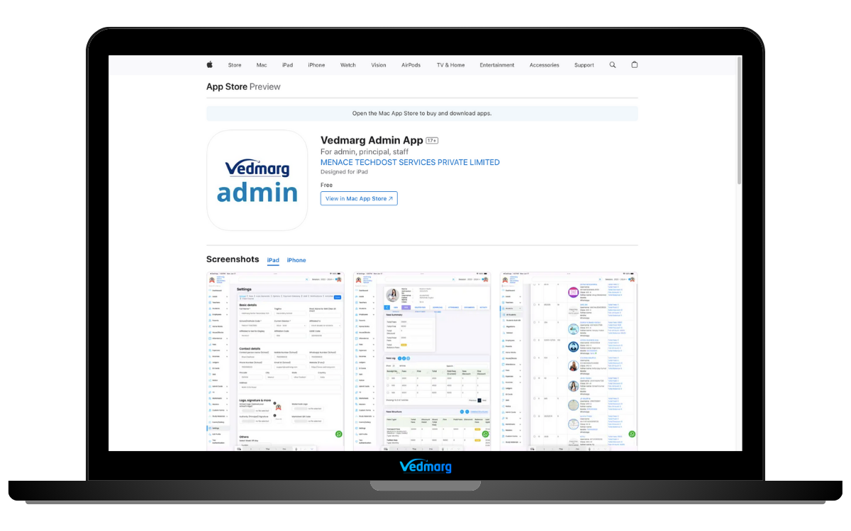 Vedmarg-student-parents-admin-app-ios-iphone-apps