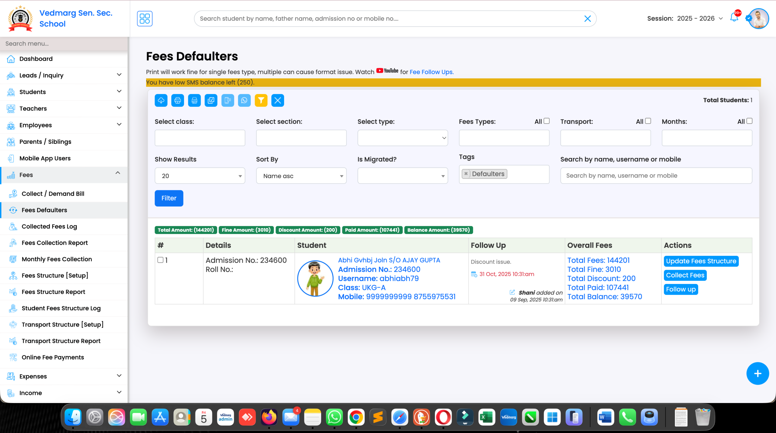 custom tags management software for school, college